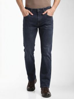 Jack & Jones - Men Dark Blue Cliff Straight Jeans