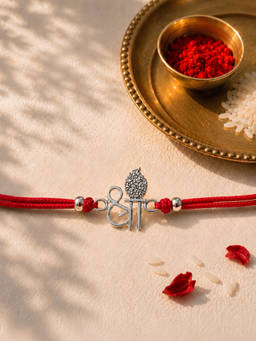 Axora Life - 925 Sterling Silver Shree Rakhi For Brother