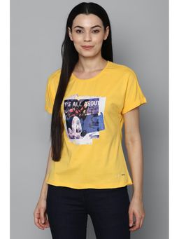 Allen Solly - Womens Yellow T-Shirt