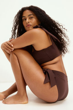 H&M - Women Brown Cheeky Bikini Bottoms