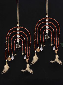 BeAbhika - Multi-Color Boho Celestial Arch Bridal Kaleeras (Pack Of 2)