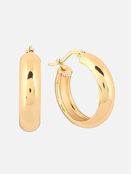 Beatnik - Gold Plated Hoop Earrings