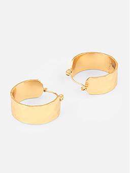 Beatnik - Gold Plated Hoop Earrings