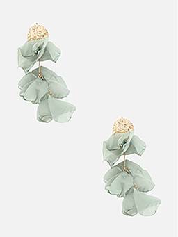 Beatnik - Green Gold Plated Stylish Drop Earrings