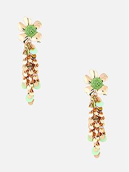 Beatnik - Multi-Color Gold Plated Stylish Drop Earrings