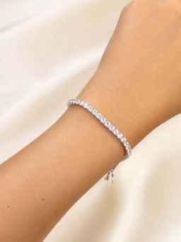RUHA JEWELS - White Solene Tennis Bracelet (7.5)