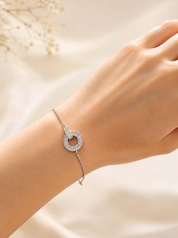 RUHA JEWELS - White Nova Link Silver Bracelet