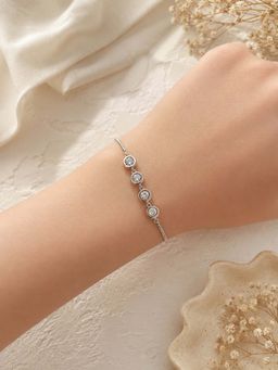RUHA JEWELS - White Solenne Silver Bracelet