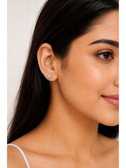 RUHA JEWELS - Silver Starlit Studs Earrings