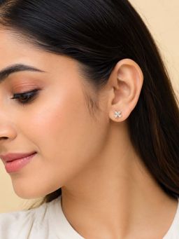 RUHA JEWELS - White Elara Petal Stud Earrings