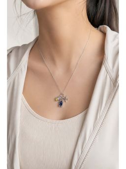 RUHA JEWELS - Multi-Color Wanderlust Trio Silver Necklace