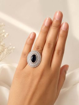 RUHA JEWELS - Blue Midnight Royale Cocktail Ring (16)
