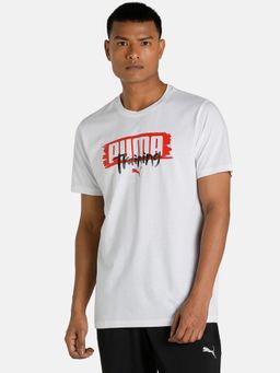 Puma - Graphic Branded Ss Men White T-shirt