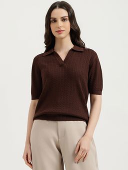 United Colors of Benetton - Johny Collar Textured T-Shirt