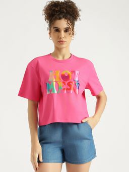 United Colors of Benetton - Round Neck Graphic Print T-Shirt