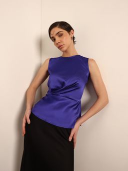 FableStreet - Satin Pleated Top