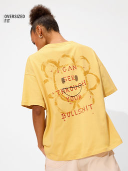 The Souled Store - See Through You Women Oversized T-Shirt