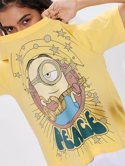 The Souled Store - Peace Women Relaxed Fit T-Shirt