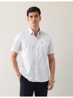 Arrow Sports - Mens Blue Regular Fit Pure Cotton Shirt