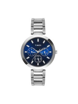 Timex - Round 35mm Blue Dial Analog Women Watch - TW000X247