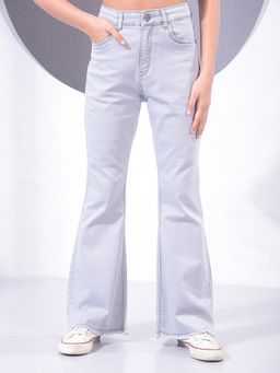 CRIMSOUNE CLUB - Girls Grey Bootcut Jeans
