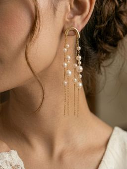Kraft Smiths - Pearl Drop Dangler Earrings