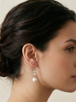 Kraft Smiths - AD Pearl Hoop Earrings