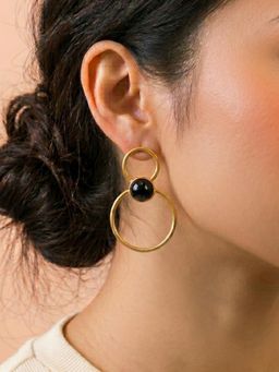 Kraft Smiths - Mia Black Pearl Modern Earrings