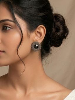 Kraft Smiths - Bloom Antique Gold Stud Earrings
