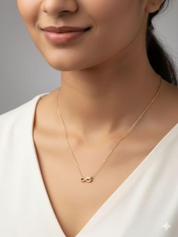 RACHIVA - 18K Gold Plated Infinity Pendant Necklace