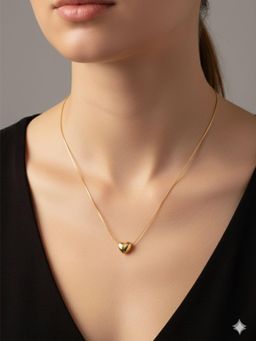 RACHIVA - 18K Gold Plated Dual Tone Bezel Necklace