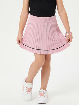 United Colors of Benetton - Pink Ribbed Regular Fit Skirt