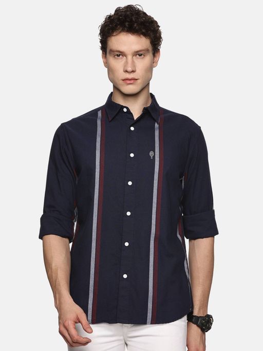 MELVIN JONES Navy Blue Luxurious Casual Shirt