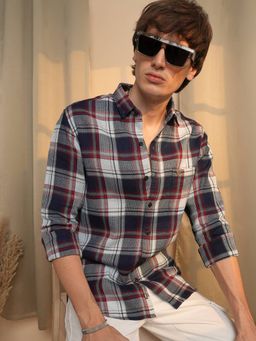 Campus Sutra - Men's Multi-Color Checked Casual Shirt