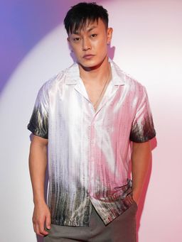 Campus Sutra - Men's Olive Earthy Strokes Casual Shirt