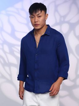 Campus Sutra - Men's Spread Collar Casual Shirt