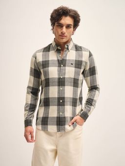 The Bear House - Checked Slim Fit Casual Shirt
