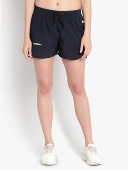 Wear Jukebox - WearJukebox Be Fresh Navy Blue Running Shorts