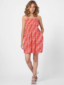 ONLY - Women Printed Red Dress