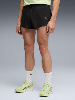Puma - Black Solid Slim Shorts