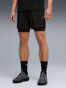 Puma - Black Solid Regular Shorts