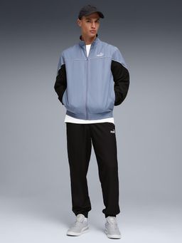 Puma - Grey Colorblock Regular Jacket and Joggers