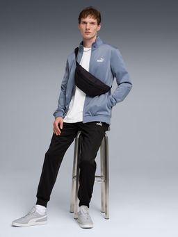 Puma - Grey Solid Regular Jacket and Joggers