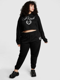 Victoria's Secret - PINK Everyday Fleece High-Waist Gym Pants - Black