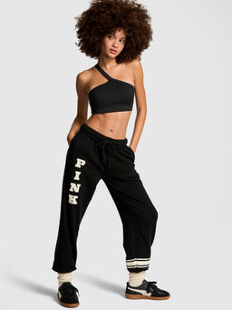 Victoria's Secret - PINK Ivy Fleece Campus Sweatpants - Black