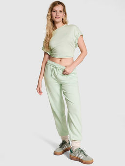 Victoria's Secret - PINK Ivy Fleece Campus Sweatpants - Green