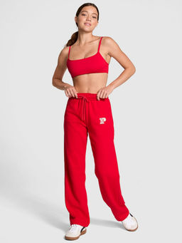 Victoria's Secret - PINK Ivy Fleece Straight-Leg Sweatpants - Red