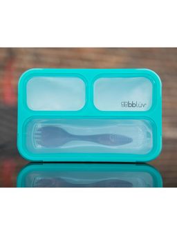 bbluv - Blue Printed Plastic Lunchbox