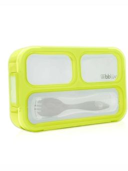 bbluv - Green Printed Plastic Lunchbox
