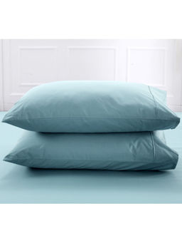 Maspar - Colorart Slumber Solid 130GSM Blue Pillow Cases (Set of 2)